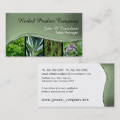 Groene zwarte-metalen-effectgolf visitekaartje (Voorkant / Achterkant)