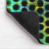 Groene, zwarte stippen die vormen genereren, schad muismat (Hoek)