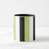 Groene Zwarte Strepen Mok (Midden)