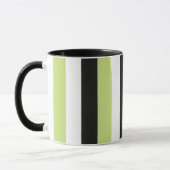 Groene Zwarte Strepen Mok (Links)