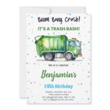 Groene & Zwarte Vuilniswagen