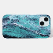 Groene Zwarte Wervel Case-Mate iPhone Case (Achterkant (horizontaal))