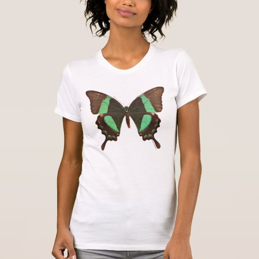 Groene Zwemstaartvlinder T-shirt (Voorkant)