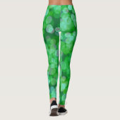 Groene zwevende kleur leggings (Achterkant)