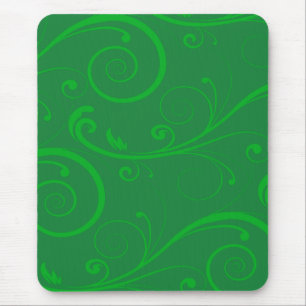 Groene Zwirls Muismat