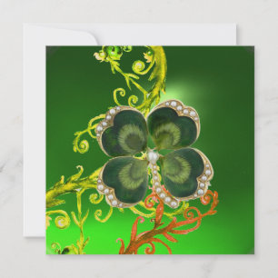 GROENE ZWISSELS, SHAMROCK JEWEL ST PATRICK'S DAY P KAART