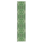 Groenen en Raindrops Pattern Korte Tafelloper (Voorkant)