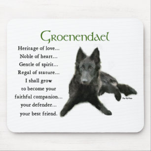 Groenendael Belgium Sheepdog Gifts Muismat