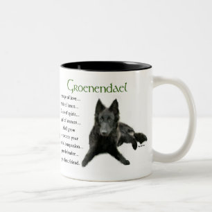 Groenendael Belgium Sheepdog Gifts Tweekleurige Koffiemok