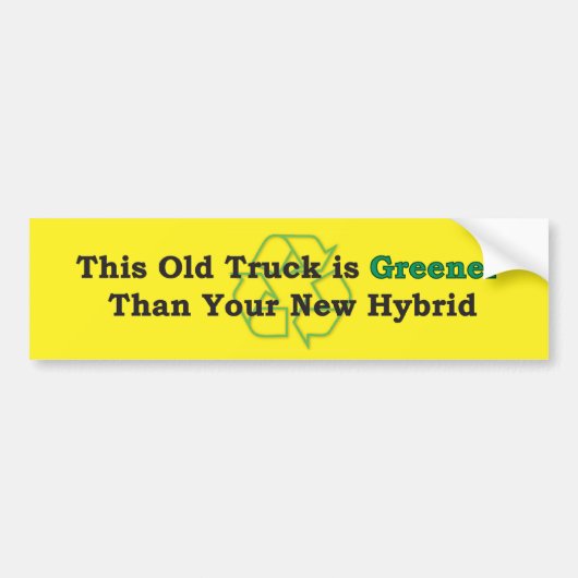 Groener Bumpersticker (Voorkant)
