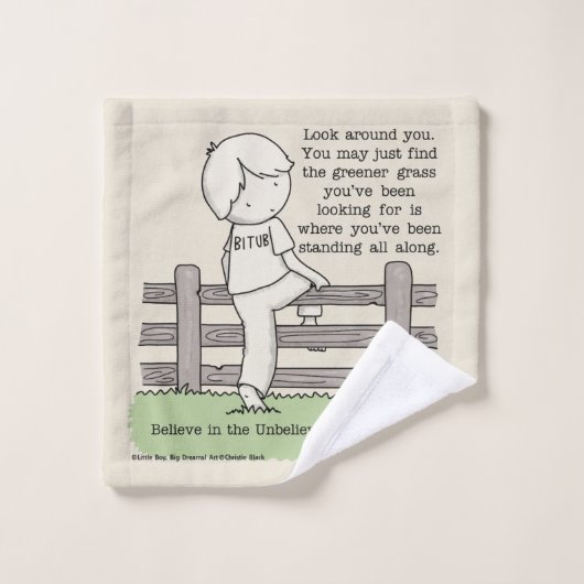 Groener gras washandje (Wasdoekje)