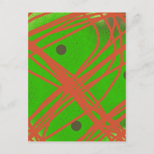 groenere abstracte kunst briefkaart