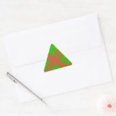 groenere abstracte kunst driehoek sticker (Envelop)