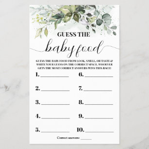 Groenheid Raad de Babyvoeding Bruisspel Spelkaart Flyer