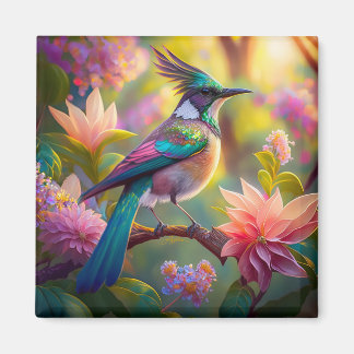 Groenkop Vlaamse Gaai Fantasie Vogel Magneet