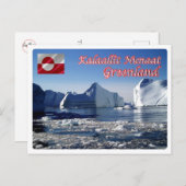 Groenland - Icebergs - Briefkaart (Voorkant / Achterkant)