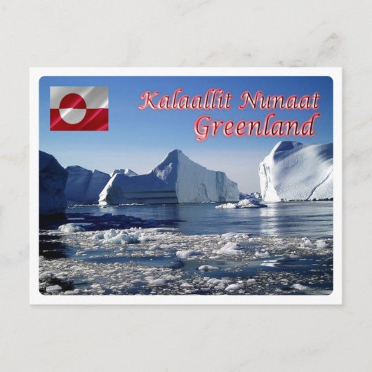 Groenland - Icebergs - Briefkaart (Voorkant)