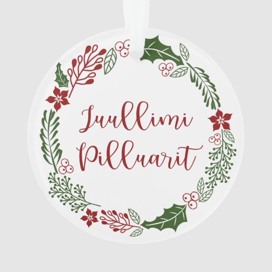 Groenland Joyer Noël Wreath Juullimi Pilluari (dos)