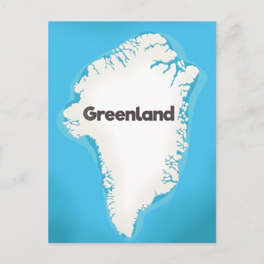 Groenland kaart (Voorkant)