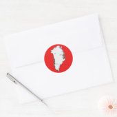 Groenland Kaart Sticker (Envelop)