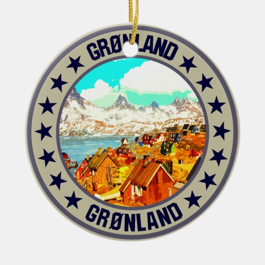 Groenland Keramisch Ornament (Voorkant)