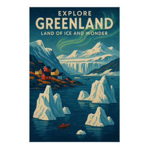 GROENLAND — Land van Ijs en Wonder Perfect Poster
