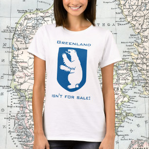 Groenland staat niet te koop! met IJsbeer Schild T-shirt