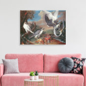 Groenlandse Cyr valken Canvas Afdruk (Insitu (Woonkamer))