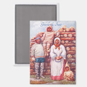 " Groenlandse Inuit" Magneet (Voorkant / Achterkant)