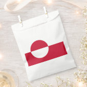 Groenlandse vlag bedankzakje (Geknipt)