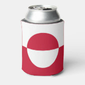 Groenlandse vlag blikjeskoeler (Blikje Achterkant)