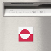 Groenlandse vlag GL Magneet (Insitu (Vaatwasser))