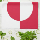 Groenlandse vlag handdoek (Gevouwen)