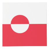 Groenlandse vlag kubus (Voorkant)