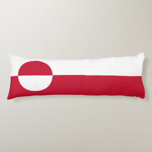 Groenlandse vlag lichaamskussen