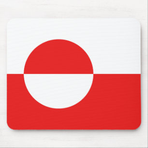 Groenlandse vlag Mousepad Muismat