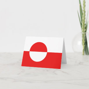 Groenlandse vlag Notitiekaart