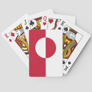 Groenlandse vlag pokerkaarten