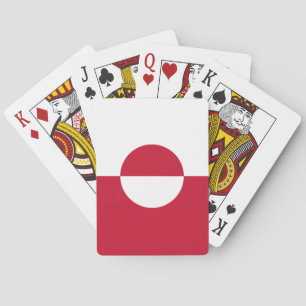 Groenlandse vlag pokerkaarten