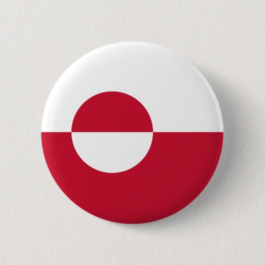 Groenlandse vlag ronde button 5,7 cm (Voorkant)