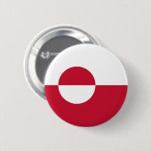 Groenlandse vlag ronde button 5,7 cm (Voorkant /achterkant)