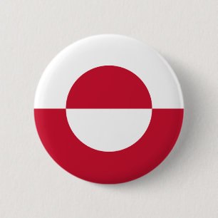 Groenlandse vlag ronde button 5,7 cm