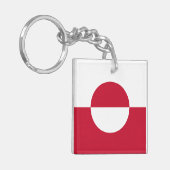 Groenlandse vlag sleutelhanger (Voorkant Links)