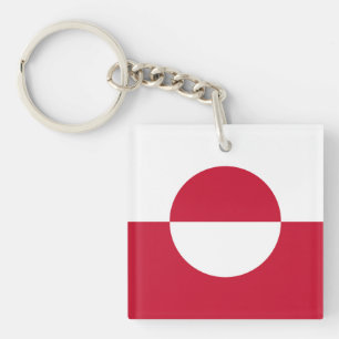 Groenlandse vlag sleutelhanger