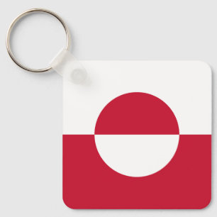 Groenlandse vlag sleutelhanger