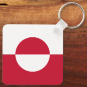 Groenlandse vlag sleutelhanger (Achterkant)
