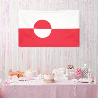 Groenlandse vlag spandoek