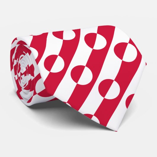 Groenlandse vlag stropdas (Opgerold)