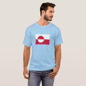 Groenlandse vlag t-shirt (Voorkant volledig)
