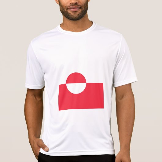 Groenlandse vlag t-shirt (Voorkant)